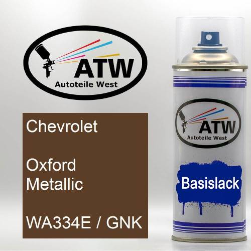 Chevrolet, Oxford Metallic, WA334E / GNK: 400ml Sprühdose, von ATW Autoteile West.